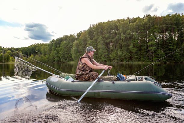 istock A fisherman in a boat 857999400