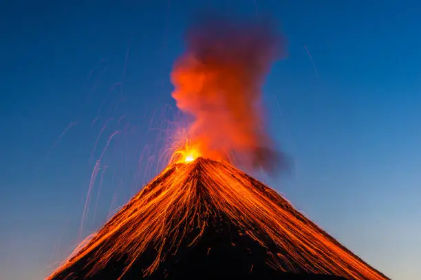 Photo of Fuego volcano eruption