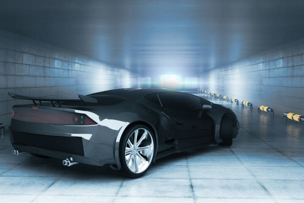 istock New black sportscar side 858021618