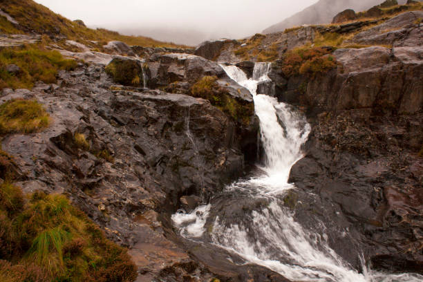 istock Big waterfall green stone in UK 858027958