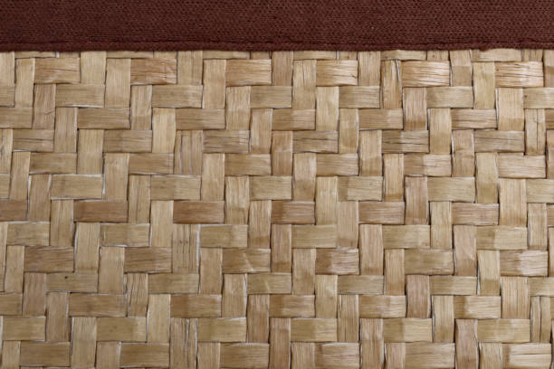 istock Native Thai style handcraft bamboo weave for Background and backdrop . 858030676