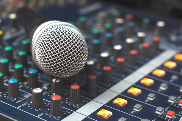 istock Vintage Microphones and Board Class Audio. 858031108