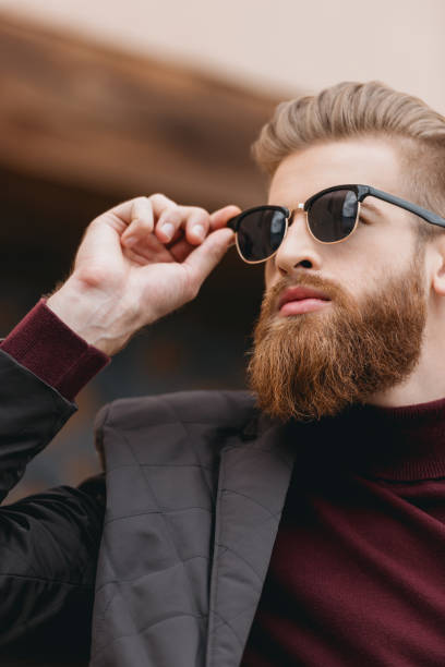 istock man with fashionable sunglasses 858031124