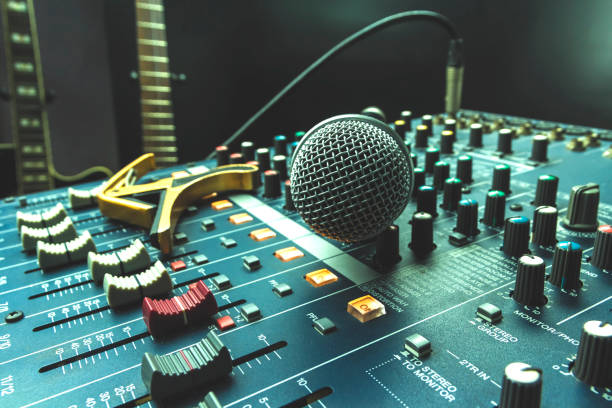 istock Microphone for recording in the office. 858034374