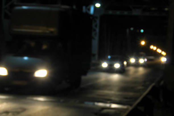 istock Bokeh blurred car lights at the night 858049570