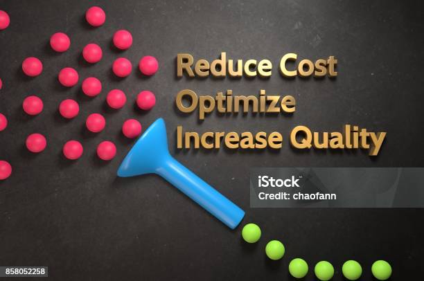 Process Optimization Stock Photo - Download Image Now - Funnel, Marketing, Achievement