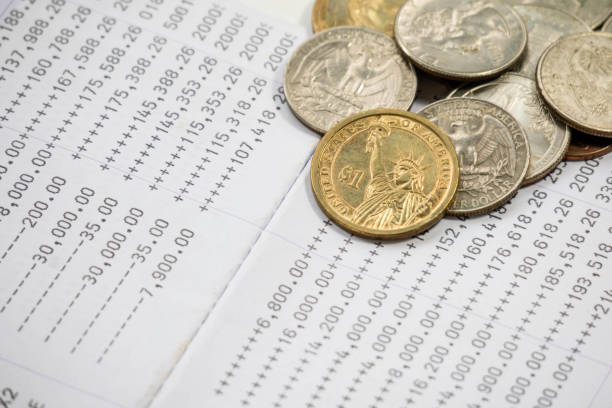 istock US dollar money and bank statement, saving investment concept 858053028