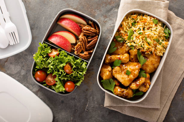 istock Lunch boxes with food ready to go 858059196