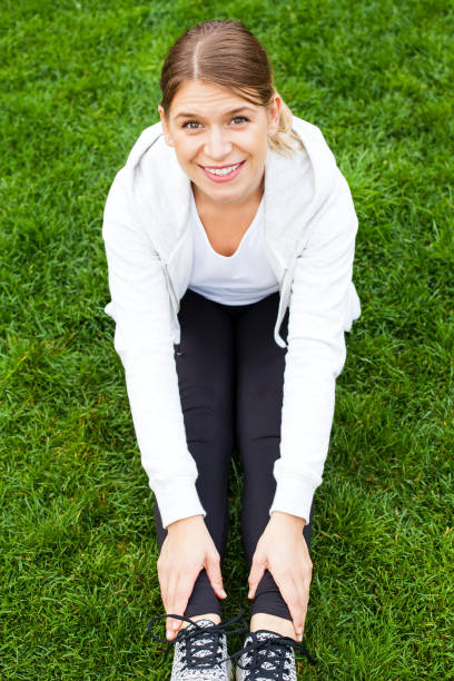 istock Yoga exercises in the park 858075746