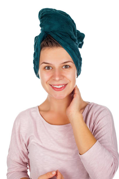 istock Female after shower - isolated 858076562