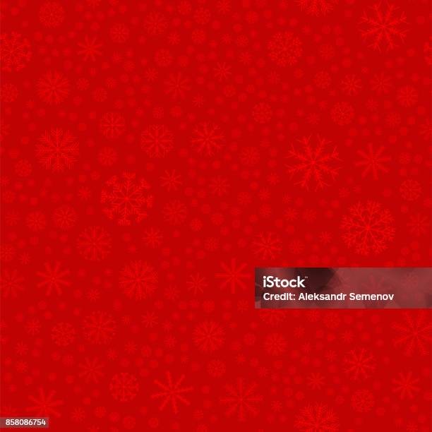 Seamless Colored Snowflakes Pattern Snowflakes Background Vector Illustration Stock Illustration - Download Image Now