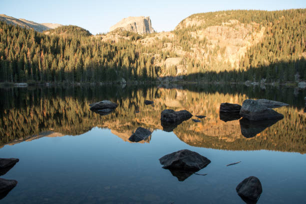 istock Mountain Reflection on Bear Lake in Colorado during Fall 858099798