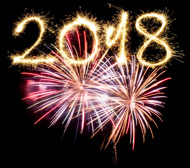 istock 2018 sparkling new year with some fireworks 858102468