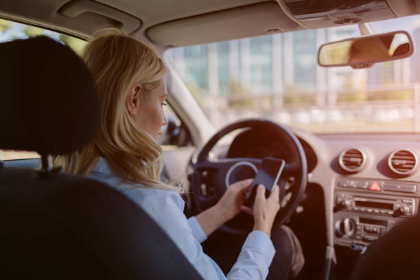 istock Businesswoman driving car 858103940