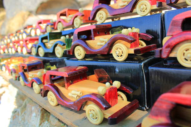 istock Wooden toy Cars 858106748