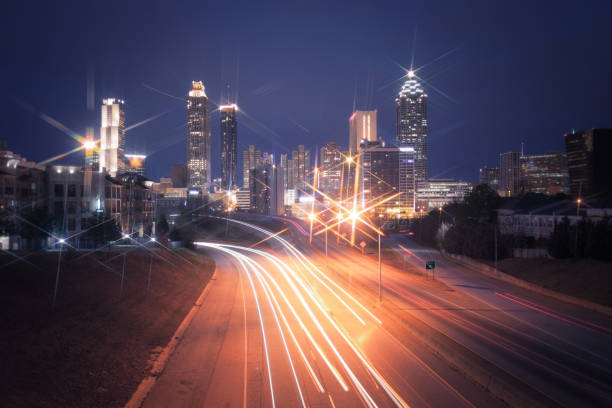 istock Atlanta city night skyline 858110596