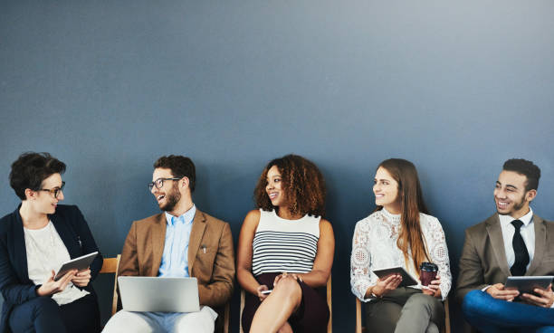 istock The job applicants are all getting along 858111598