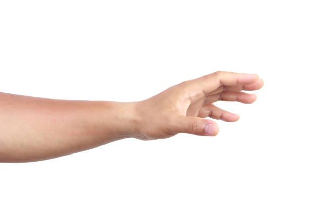 istock Male hand holding something 858114560