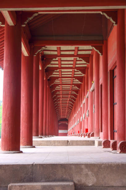 istock Pillars of palace in Korea 858118460