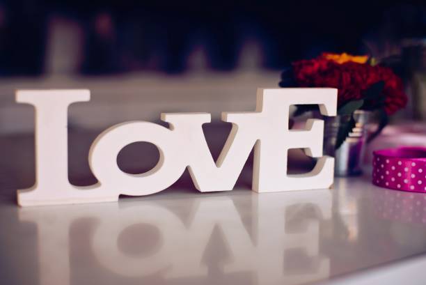 istock Composition of wooden Love word 858119218
