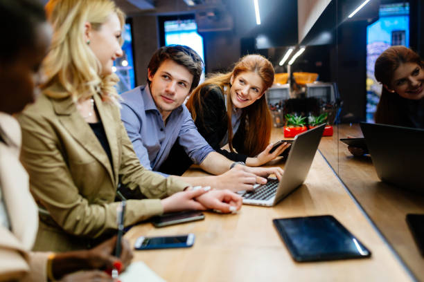 istock Business colleagues bonding in pub 858123454