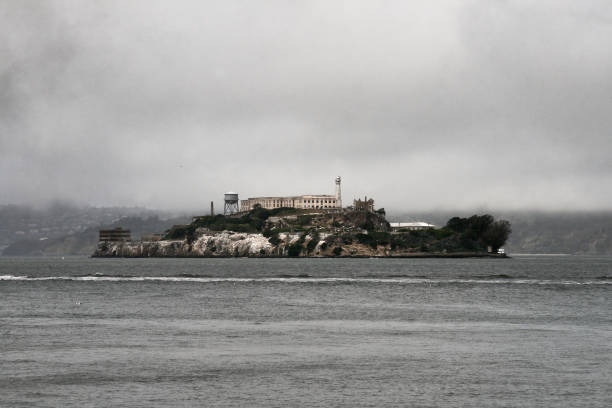 View of Golden Gate Bridge from an old building