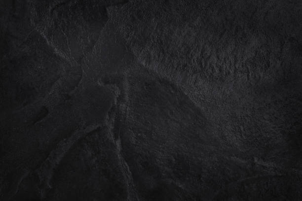 istock Dark grey black slate texture in natural pattern with high resolution for background and design art work. Black stone wall. 858127644