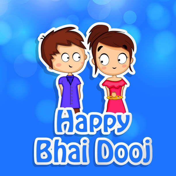 illustration of Hindu Festival Bhai Dooj Background illustration of elements of Hindu Festival Bhai Dooj Background bhai tika stock illustrations
