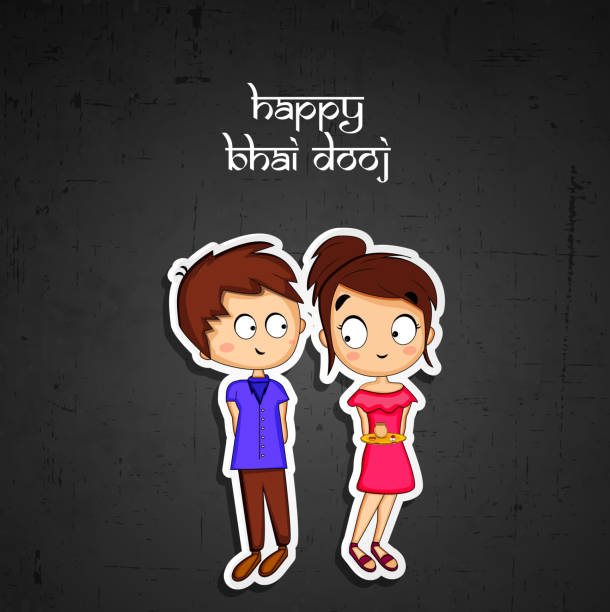 illustration of Hindu Festival Bhai Dooj Background illustration of elements of Hindu Festival Bhai Dooj Background bhai tika stock illustrations