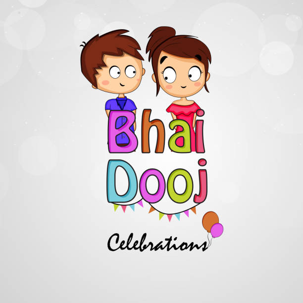 illustration of Hindu Festival Bhai Dooj Background illustration of elements of Hindu Festival Bhai Dooj Background bhai tika stock illustrations