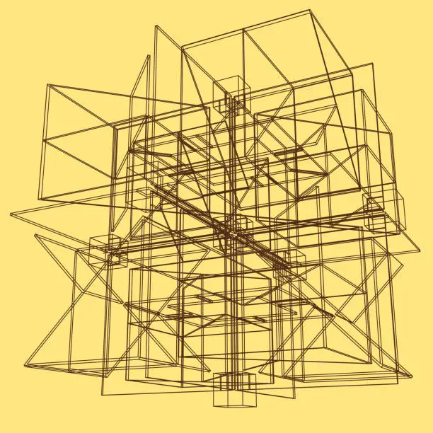 3d Cube Map Math Free intersection two cubes cube cub geometry mathematics 3d model ...