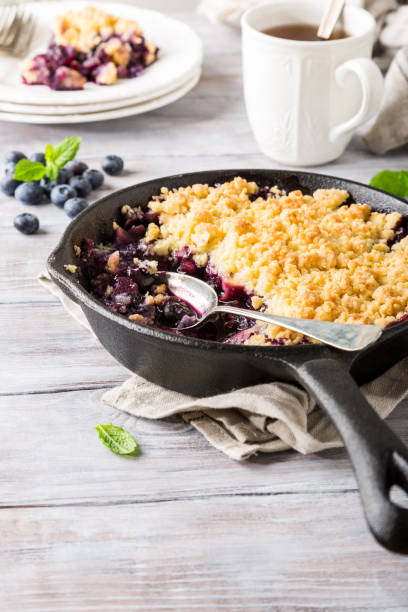 istock Coconut crumble in cast iron pan 858156488