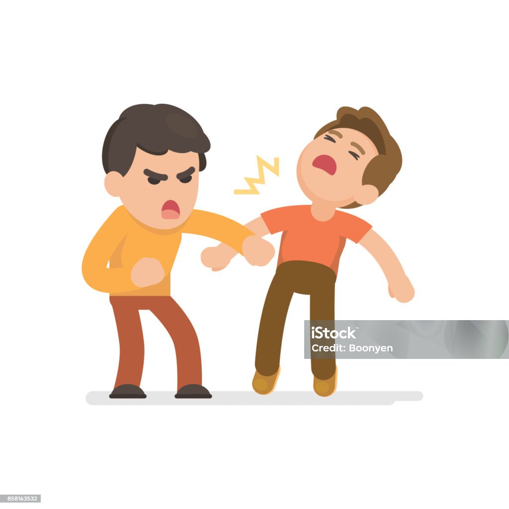 Hai Thanh Niên Đánh Nhau Tức Giận Và La Hét Với Nhau Ảnh Minh Họa ...