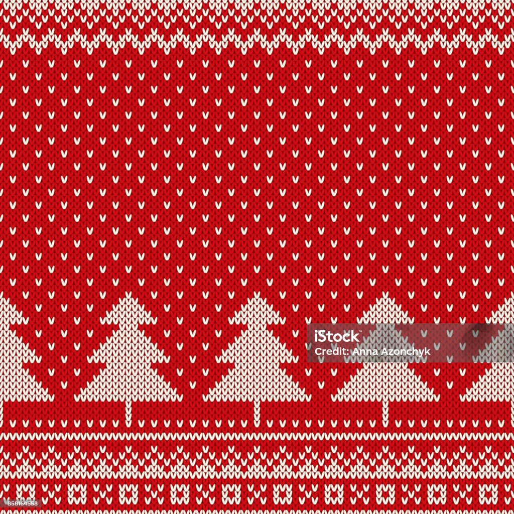 New Year 2018. Winter Holiday Seamless Knitted Pattern. Wool Knitting Texture Seamless Pattern on the Wool Knitted Texture. EPS available Christmas Paper stock vector