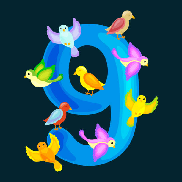 Ilustración de Ilustración De Vector De Números Ordinales 9 Para Enseñar A Los Niños Contando Nueve Birdies Con La Capacidad Para Calcular Cantidad Animales Abc Alfabeto Preescolar Libros O Colección De Carteles Ilustración de Ilustración De Vector De Números Ordinales 9 Para Enseñar A Los Niños Contando Nueve Birdies Con La Capacidad Para Calcular Cantidad Animales Abc Alfabeto Preescolar Libros O Colección De Carteles