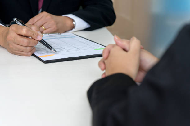 istock Business sign contract applying for agreement 858165504