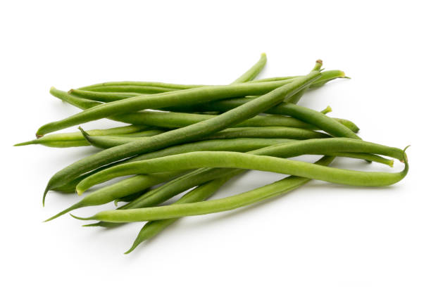 istock Green beans isolated on a white background. 858168578