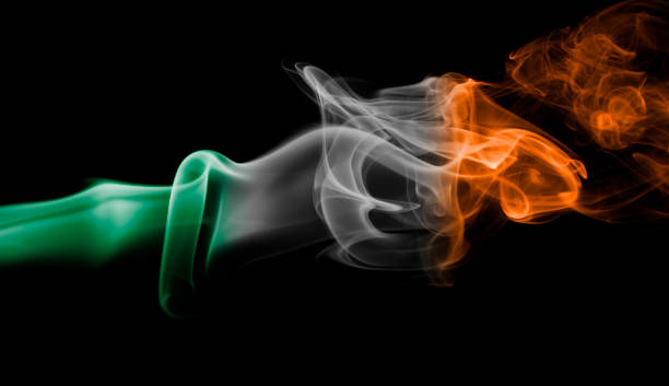 istock Ireland national smoke flag 858168938