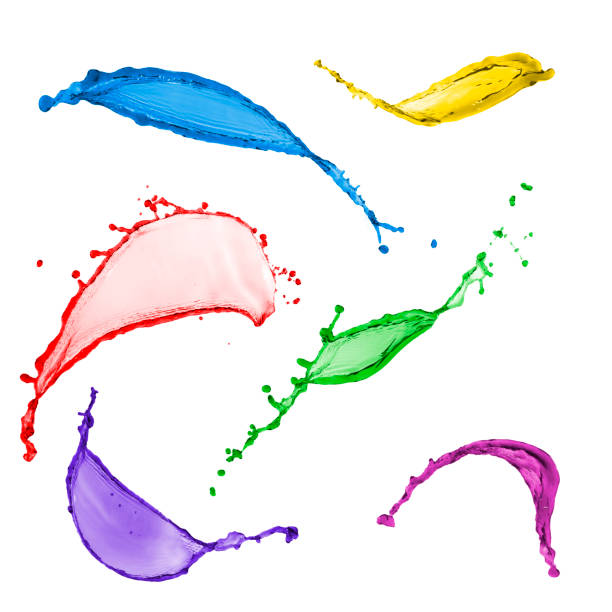 istock beautiful collection of color splashes isolated over white background 858168976