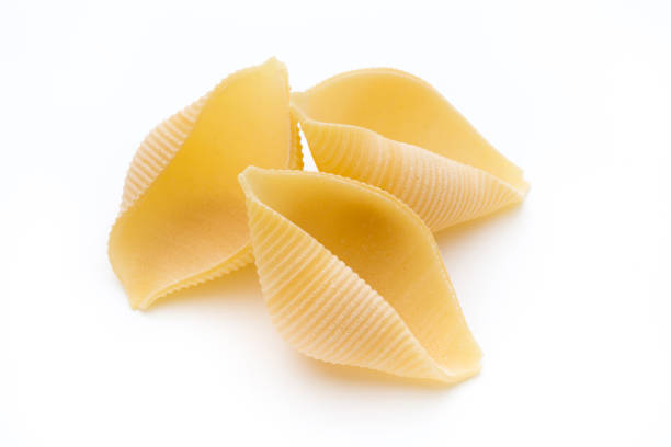 istock Italian lumaconi isolated on white background. 858172808