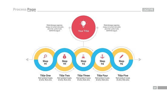 Revolving Process Template Circle Process Chart Slide Template Stock Illustration - Download Image ...