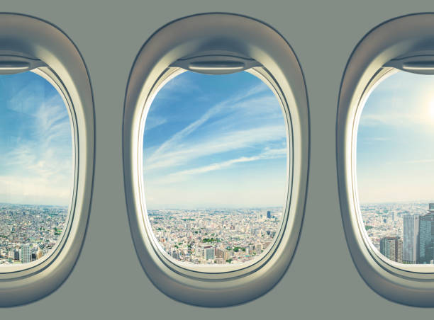istock Airplane flying over Tokyo 858187528