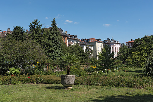 The Bethmannpark in Frankfurt am Main, Hesse, Germany