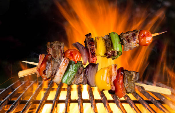 istock Skewers on the grill 858196980