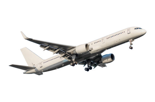 istock Passenger airplane isolated on white background. 858202698