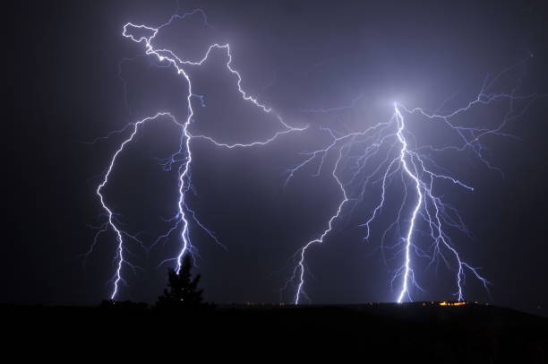 istock Lightning Storm Golan Heights Israel 858203706