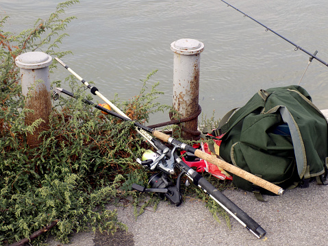 Fishing equipment on the dock