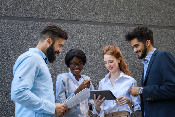 istock Diverse business team making some decisions together 858211676