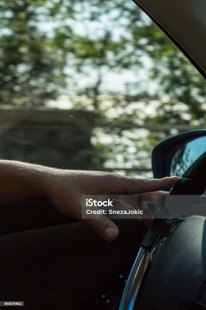 Driving car 30-39 Years Stock Photo