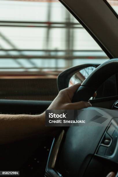 Riding In Car Stock Photo - Download Image Now - 30-39 Years, Adult, Adults Only